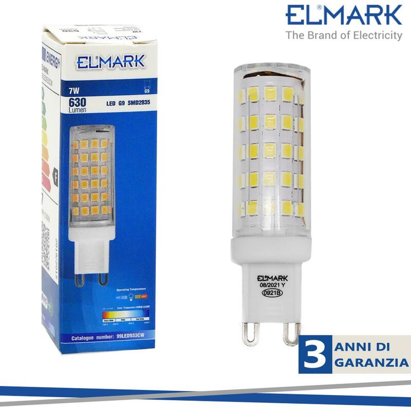 foto del prodotto led lamp ledg9 7w g9 230v 6400k luce fredda