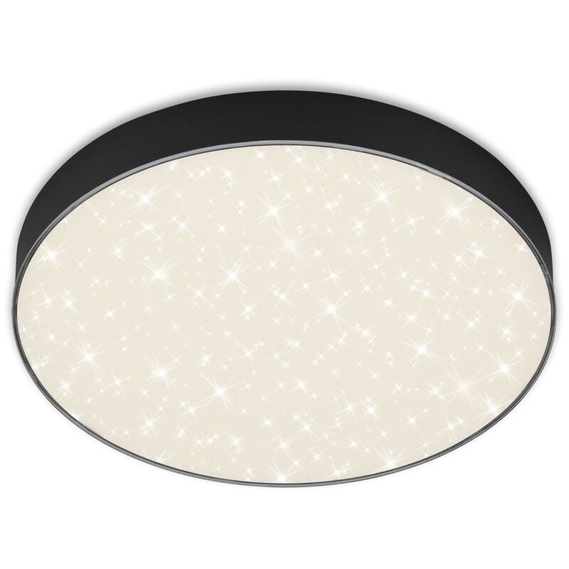 foto del prodotto led lampada da incasso senza cornice cielo stellato 21 w nero metallo 28,7cm briloner