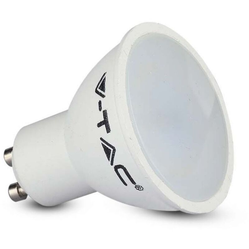 foto del prodotto led lampadina 4.5w gu10 smd white plastica milky cover 4000k luce naturale
