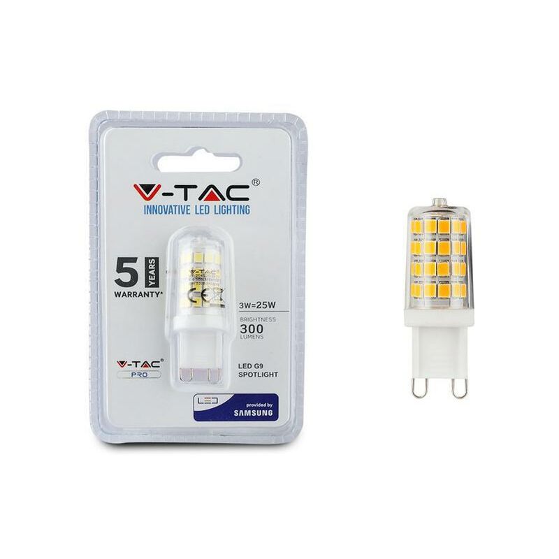 foto del prodotto led lampadina samsung chip g9 3w plastica 4000k luce naturale