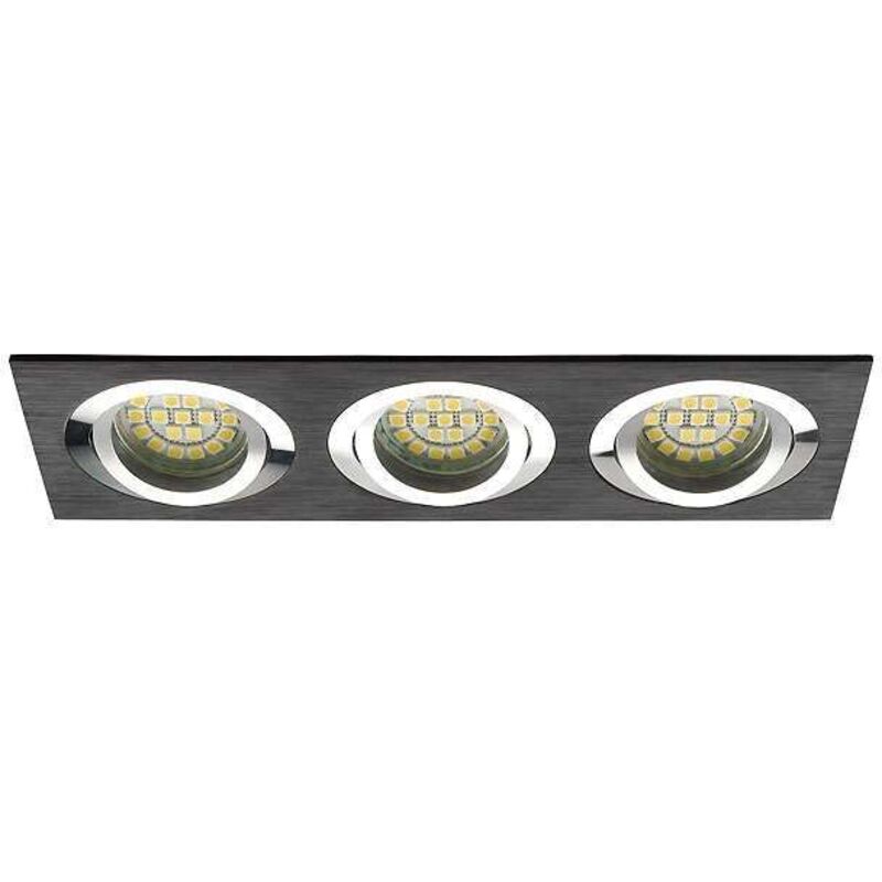 foto del prodotto led led spot montato rettangolare gu5.3 3x50w dc12v 30 grigio