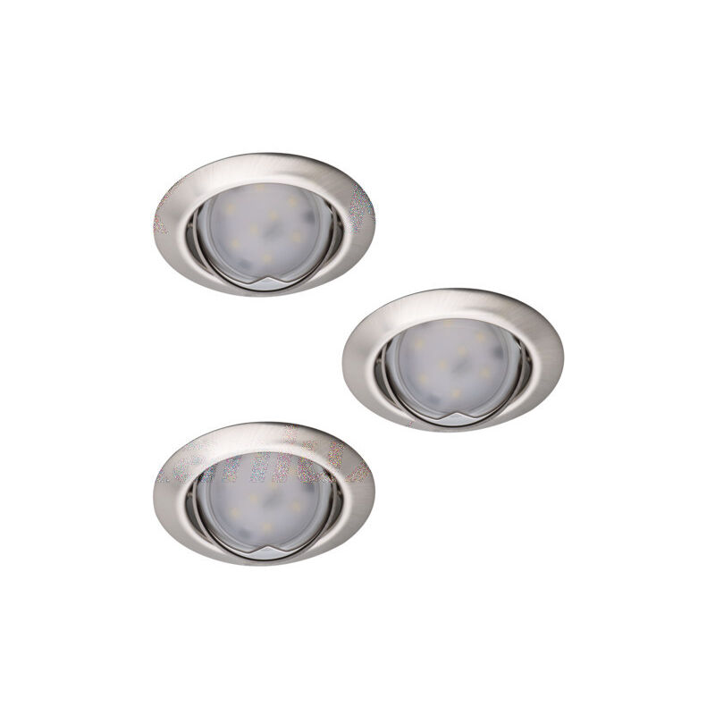 foto del prodotto led led spot mountable chrome mat 3x10w interno gu5.3 gu10