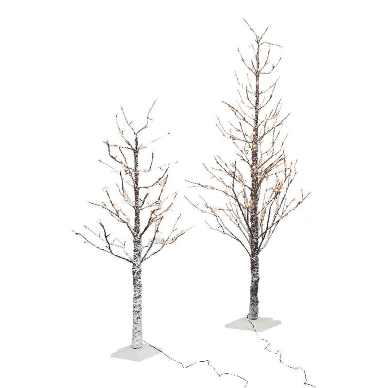foto del prodotto led leds albero tronco e rami innevati con luci led h. 120 cm 114 luci led