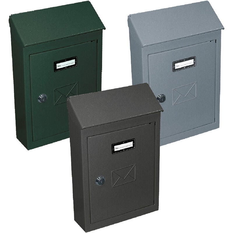 foto del prodotto led leds cassetta postale ct cm 23 x 8 x h 35 grigio