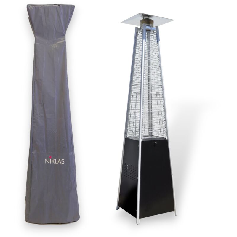 foto del prodotto led leds cover protezione per stufa gas da esterno termopatio modello piramide totem niklas