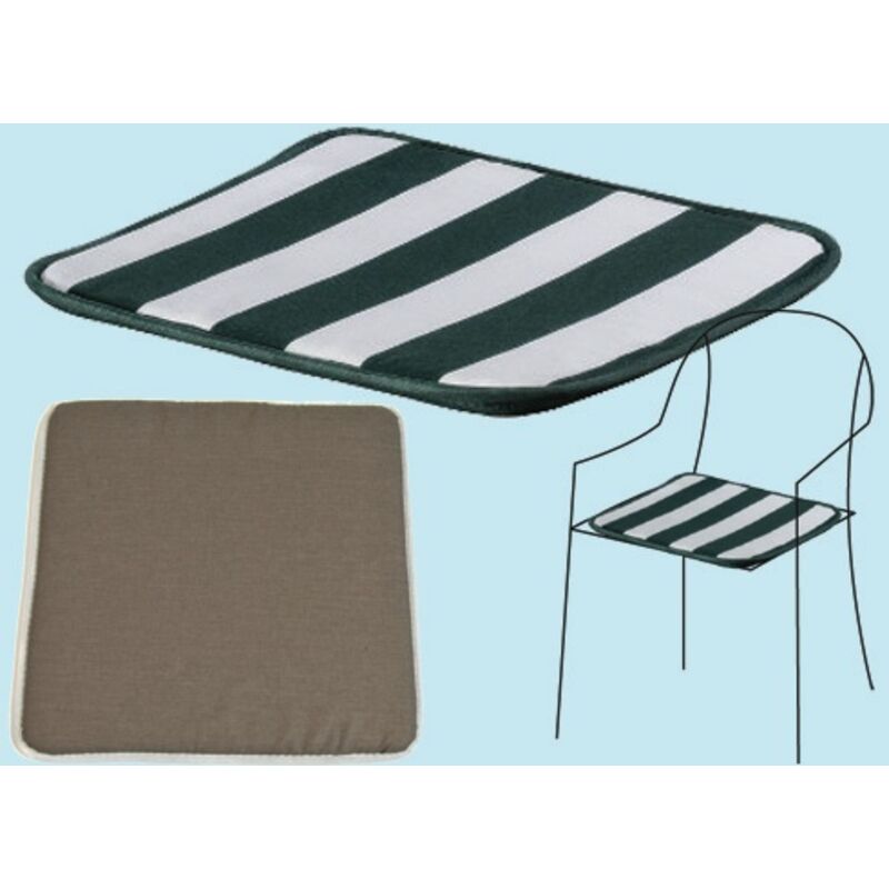 foto del prodotto led leds - g100 d1 cuscino per sedia 38x38x2cm tortora casa giardino made in italy fabotex