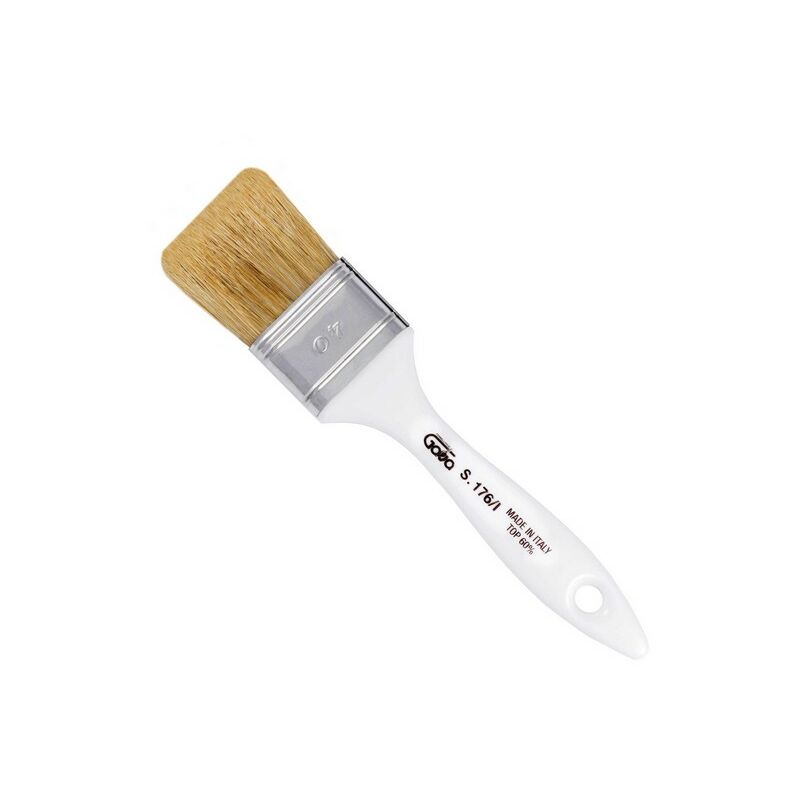 foto del prodotto led leds gava pennellessa fai da te manico in plastica mm. 20 pura setola 12 pezzi gava