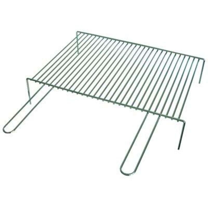foto del prodotto led leds graticola barbecue a barre singola fd acciaio cromato manici 2 cm 70x35 1 pezzo