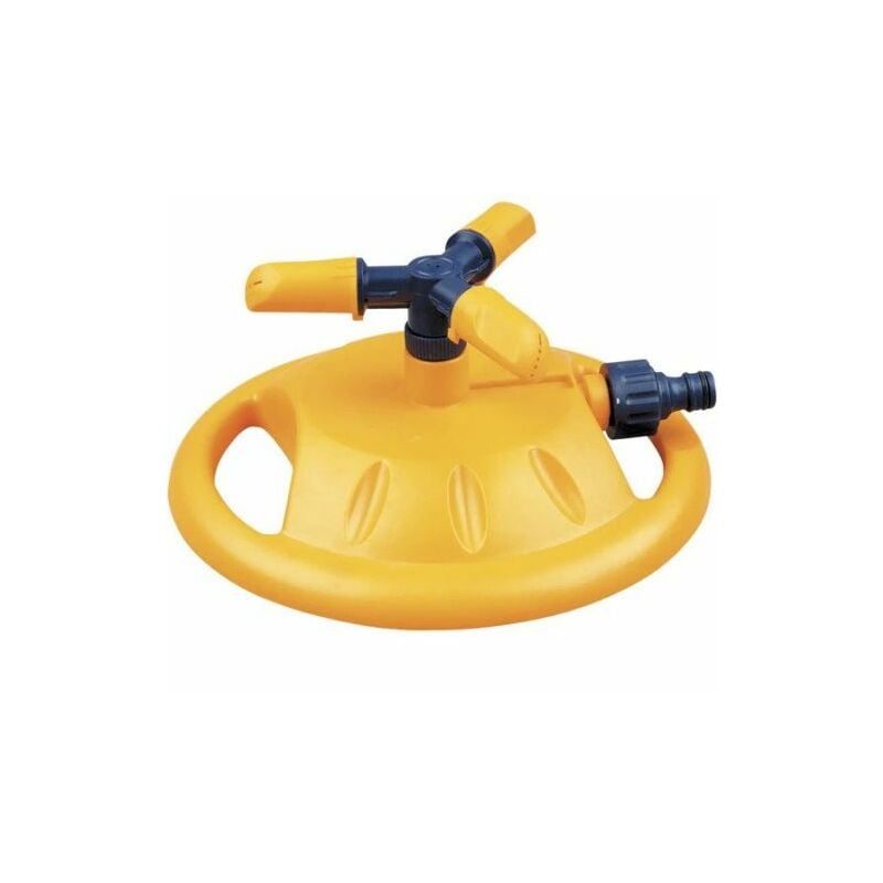 foto del prodotto led leds irrigatore rotante 3 bracci ugelli regolabili con base per prato ortaggi 29690 