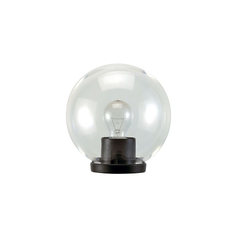 foto del prodotto led leds lanterna testa palo globo 60w max cm.25 col. nero opale df 8042822