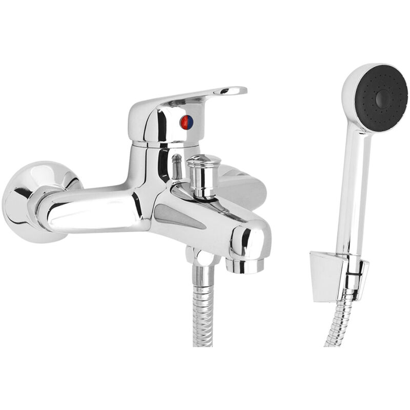 foto del prodotto led leds miscelatore monocomando per vasca con duplex ines hydrall finitura cromata