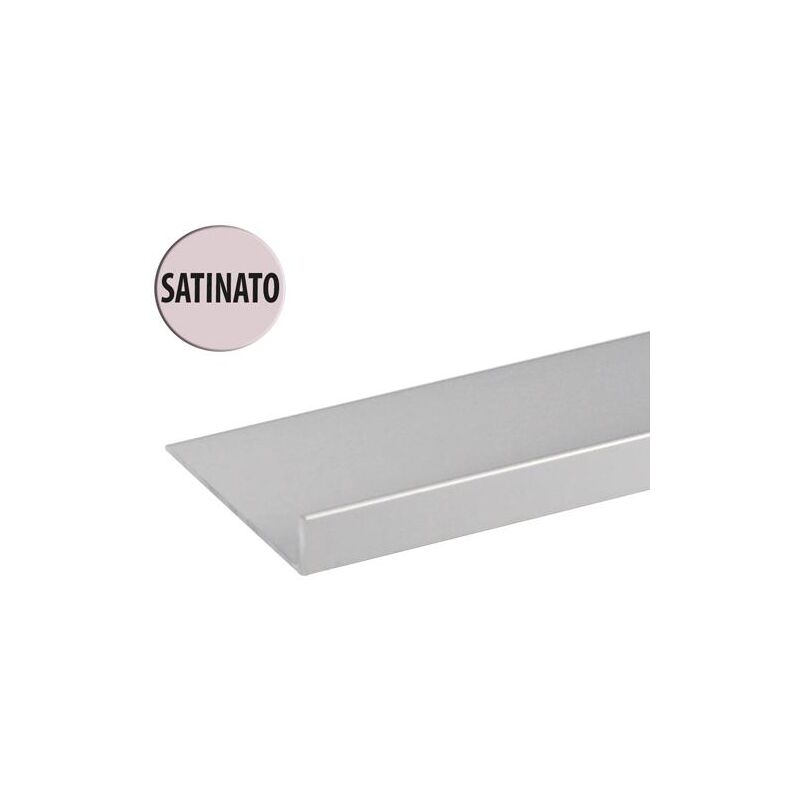foto del prodotto led leds profilo angolare in alluminio anodizzato satinato ad l varie misure 01863v 200x1,5x1 cm 01866 