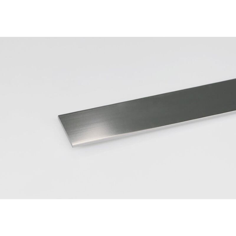foto del prodotto led leds profilo da 1 metro piatto alluminio argento brillante 25x2 arcansas