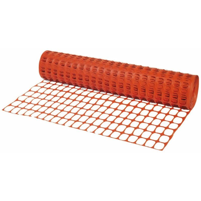 foto del prodotto led leds - rete segnaletica per delimitazione cantiere arancione in polietilene -1 x 50 mt