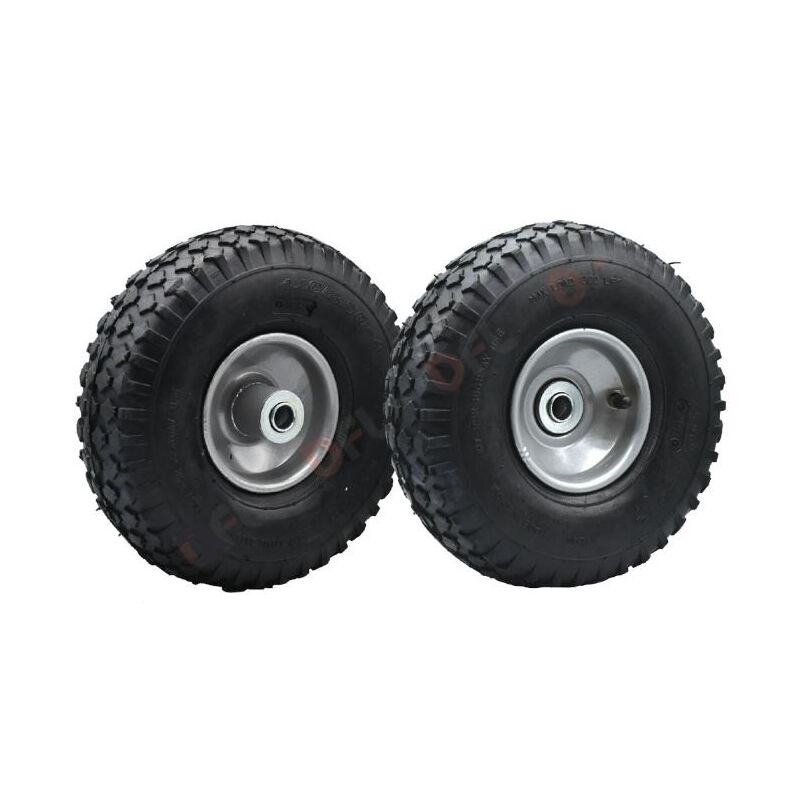 foto del prodotto led leds ruota pneumatica per carrelli 1 mozzo mm 250 misura interno mm. 16.