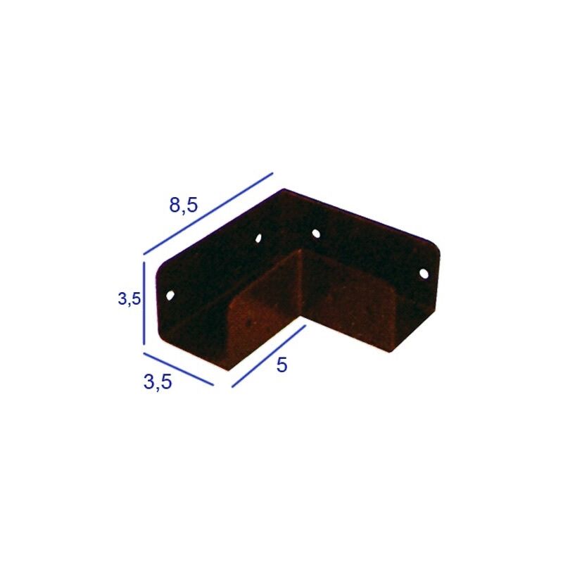 foto del prodotto led leds staffa acciaio angolo per pannelli patio staffe per recinzioni arredo giardino