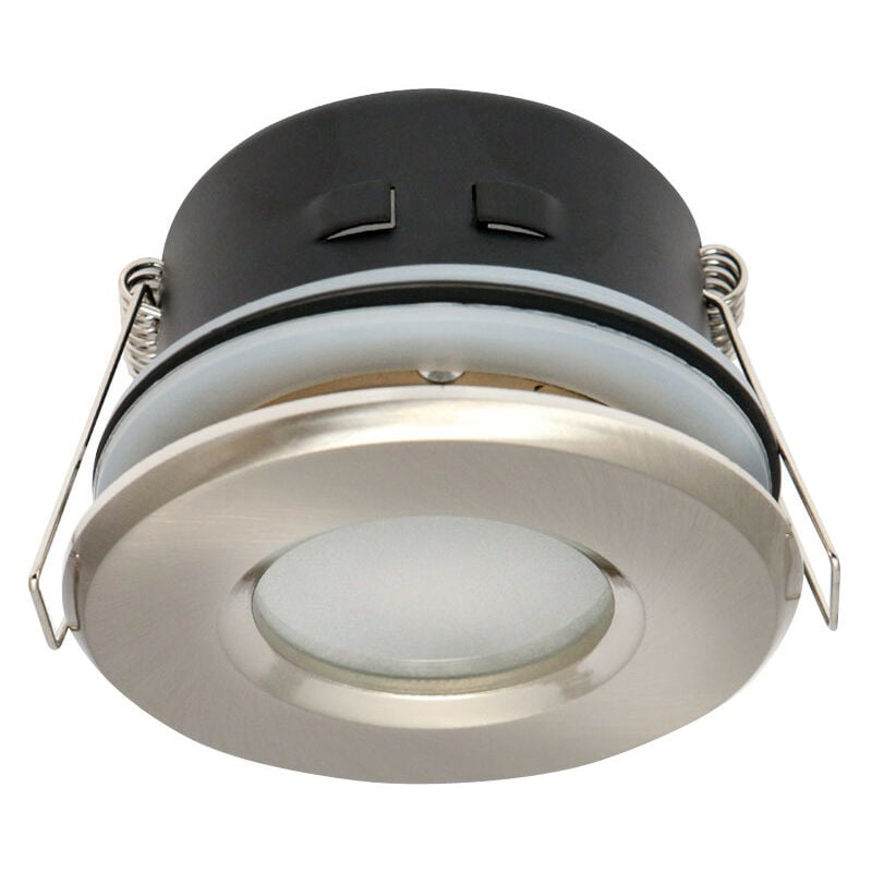 foto del prodotto led line spot bagno integrato nichel raso rotondo gu5.3 mr16 ip44 w 245442