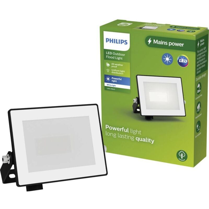 foto del prodotto led lois 929004641401 faretto a led per esterni 10 w bianco caldo philips