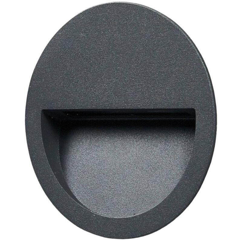 foto del prodotto led loya in nero da alluminio lucande