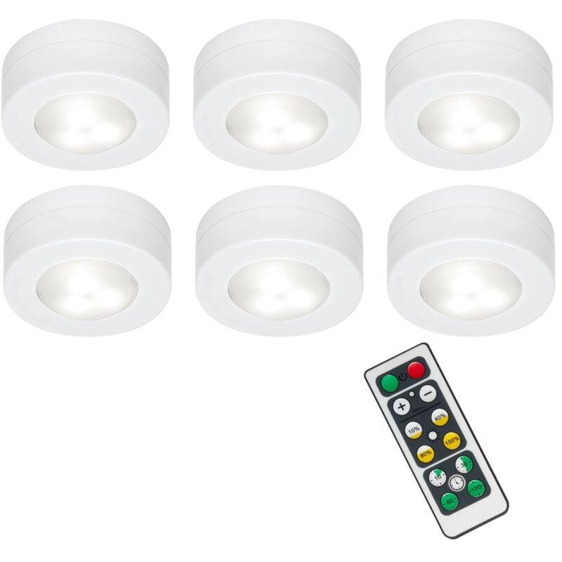 foto del prodotto led luce per armadio interruttore a pulsante telecomando dimmerabile w bianco plastica briloner