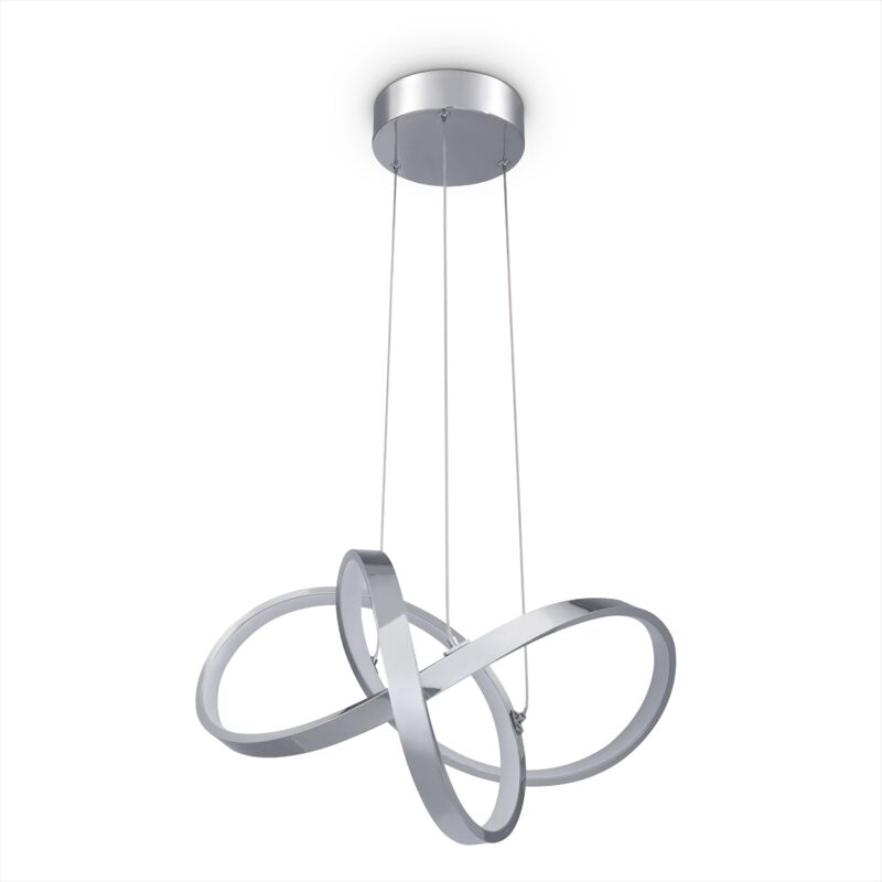 foto del prodotto led luminaria suspensi n decoraci n sal n comedor despacho atemporal moderna tipo 3, chrome wei de paco home