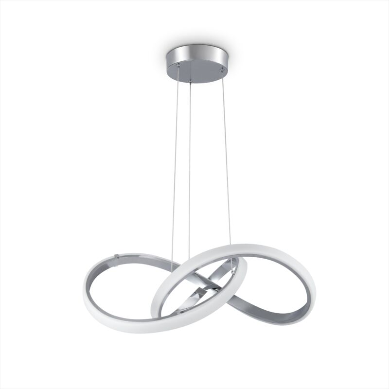 foto del prodotto led luminaria suspensi n decoraci n sal n comedor despacho atemporal moderna tipo 5, chrome wei de paco home