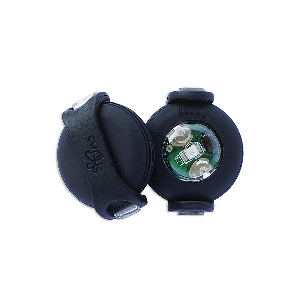 foto del prodotto led luumi curli per collare o guinzaglio 2 pz 2 pz, nero