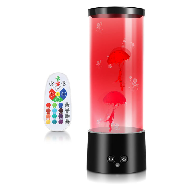 foto del prodotto led medusa rgb cascata lampada atmosfera ambiente lava regalo creativo per lei lampada d acqua per il riposo e il relax regalo perfetto swanew