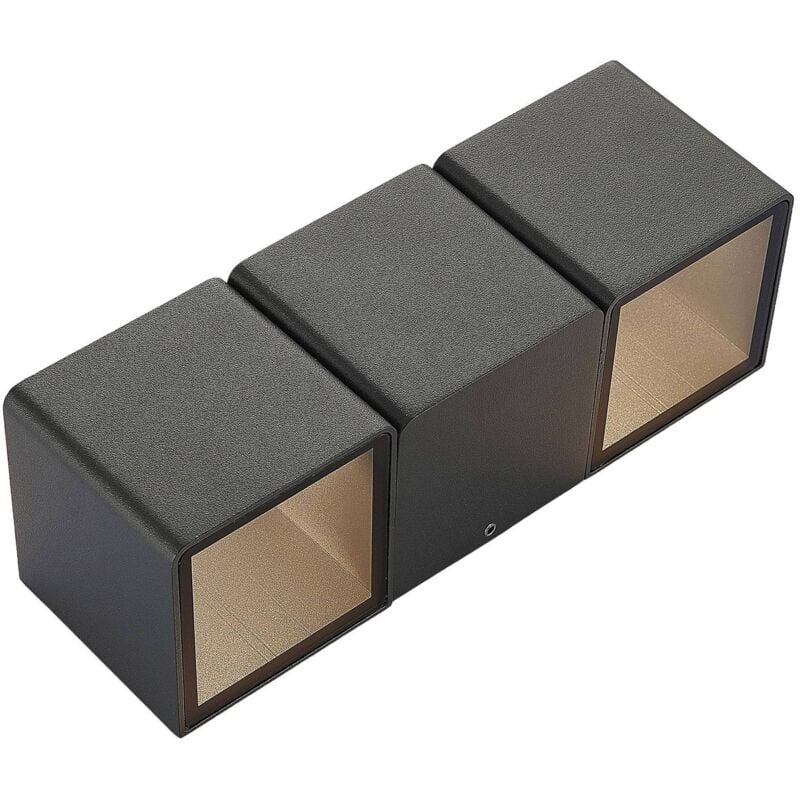 foto del prodotto led 'niclas' in nero da alluminio - lindby