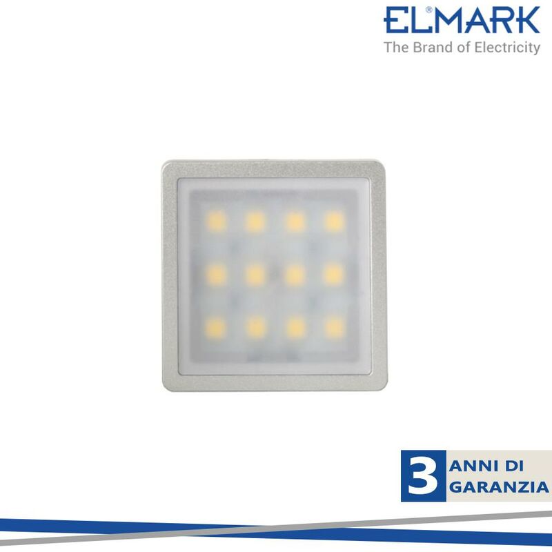 foto del prodotto led per mobili cab 14 2.4w smd5050 2700 3000k 12v 57 57mm luce calda