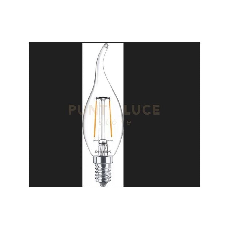 foto del prodotto led philips classic colpo di vento vetro filamento 2700k