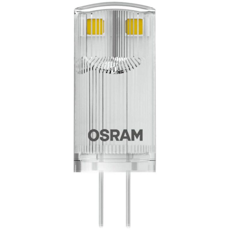 immagine 0 del prodotto led pin 12 v confezione singola x led pin 12 v, lampada led g4, 0.90 w equivalente a 10 w, bianco caldo, 2700 k, chiaro, taglia unica osram