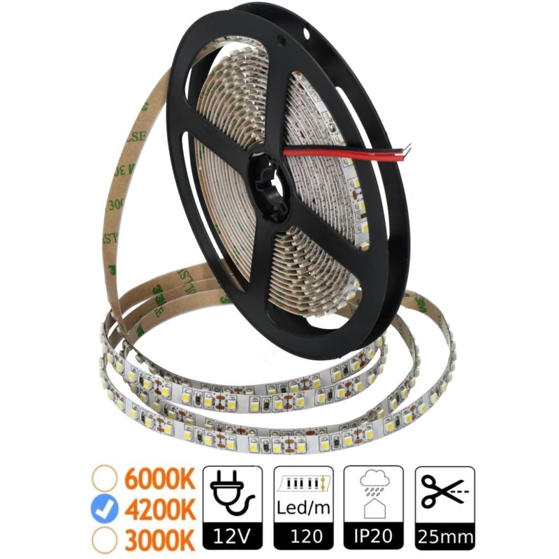 foto del prodotto led pira 12v 4200k 120 led m ip20 jandei