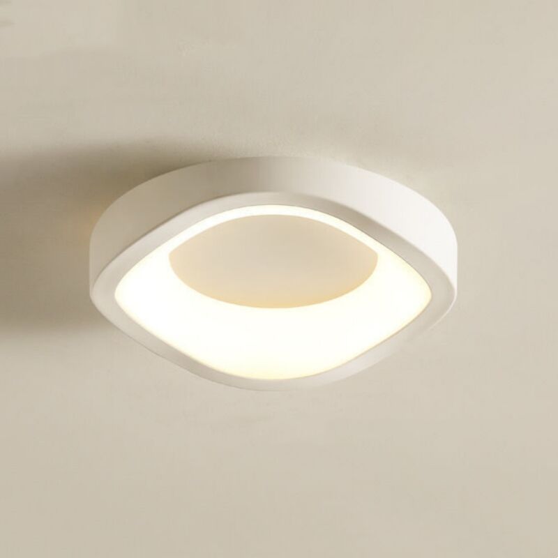 foto del prodotto led plafoniera moderno industriale lampada da soffitto semi incassato illuminazione da ufficio semplice luce bianco caldo
