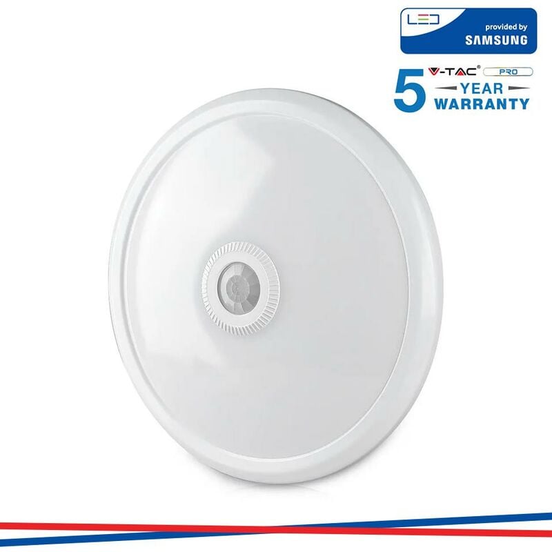 foto del prodotto led plafoniera samsung chip 12w sensore 3000k luce calda