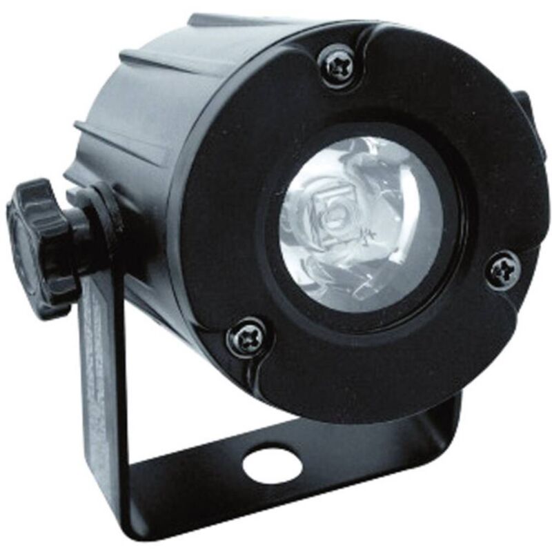 foto del prodotto led pst 3 w 6000 k pinspot led numero di led dettagli 1 x 3 w nero eurolite