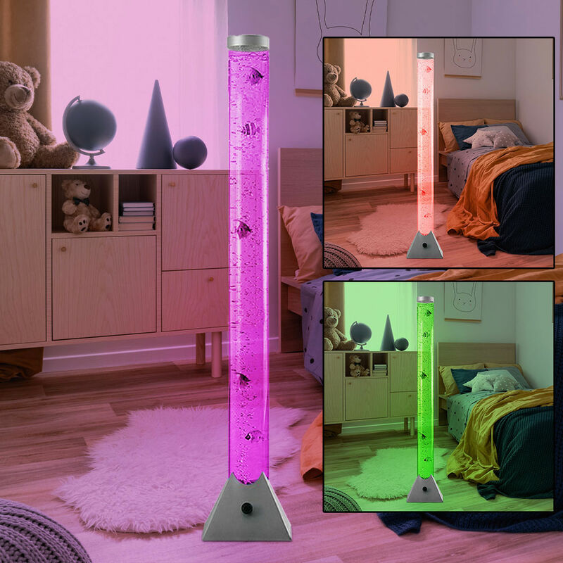 foto del prodotto led rgb colonna d acqua stand lampada decorazione 10 pesce stand cavo lampada interruttore cambio colore
