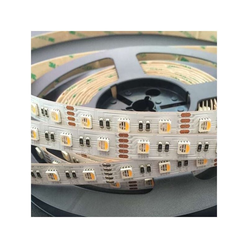 foto del prodotto led rgbw nastro bianco caldo 3000k 60led m 17w m lunghezza 1m