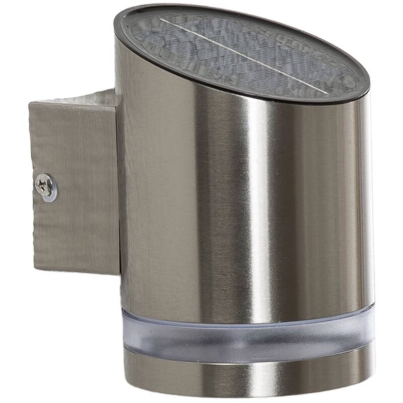 foto del prodotto led salma in grigio da acciaio inox lindby