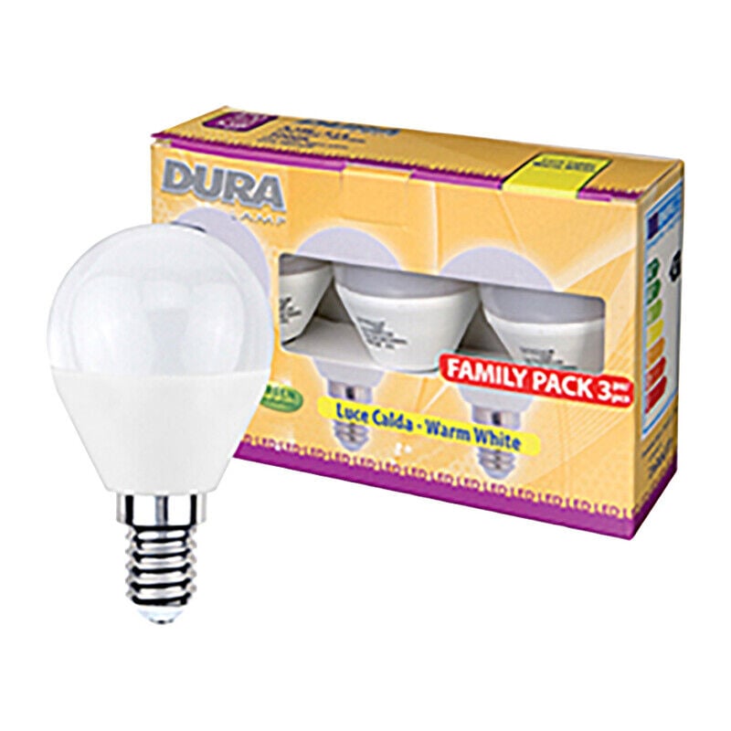 foto del prodotto led set 3 sfera w5,5e14 lumen470 3000k calda. prezzo per 1 pezzo.