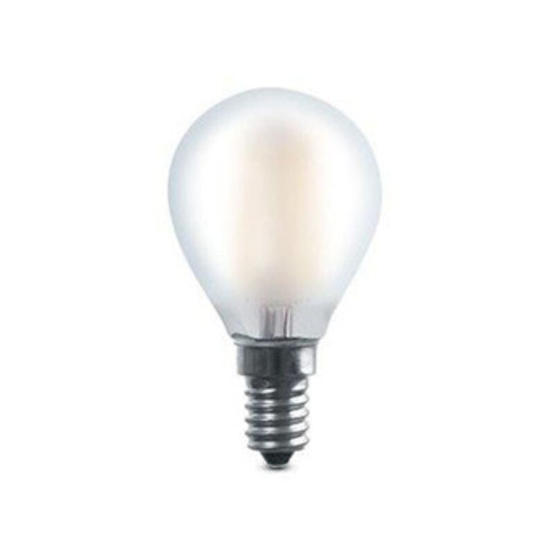 foto del prodotto led sfera 4we14 lumen470 2700k fil sat. prezzo per 1 pezzo.