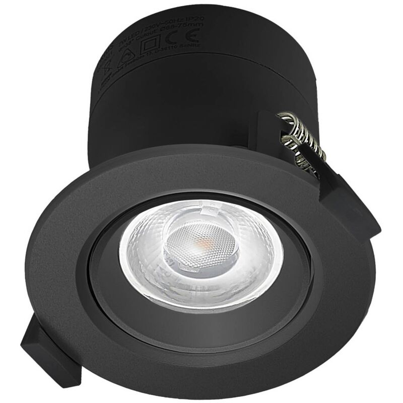 foto del prodotto led shima in nero da alluminio prios