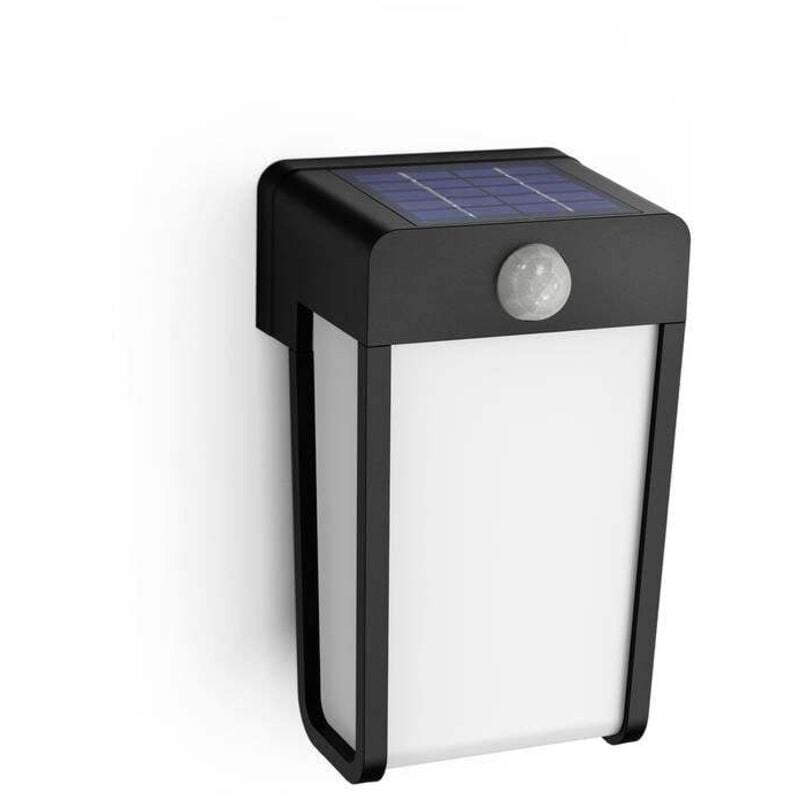 foto del prodotto led shroud 8720169265486 lampada solare da parete per esterno con rilevatore di movimento led monocolore 2.3 philips