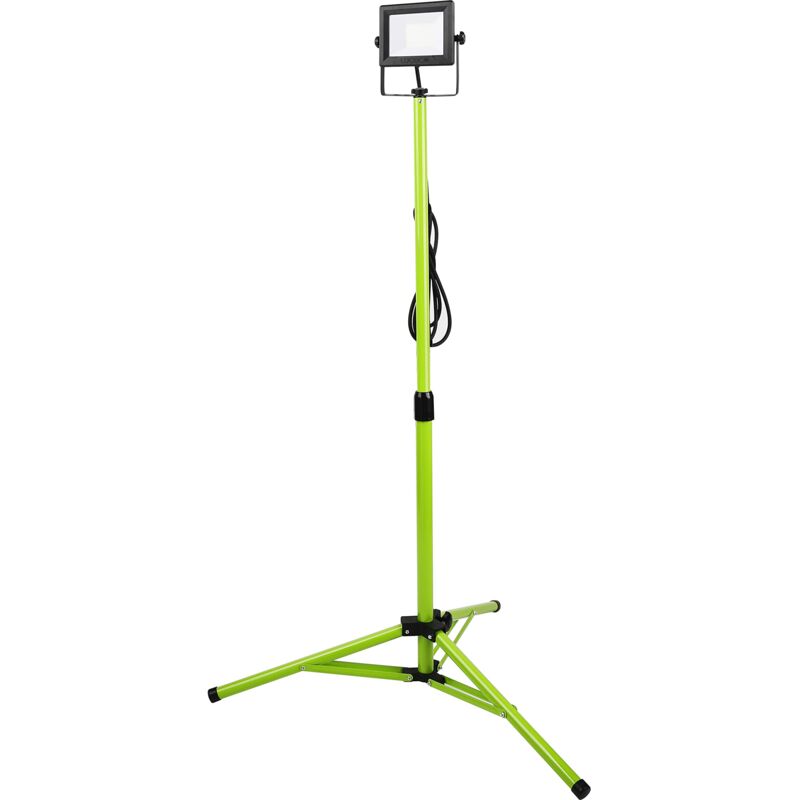 foto del prodotto led slim treppiede luce da lavoro, 30 watt, nero e verde luceco