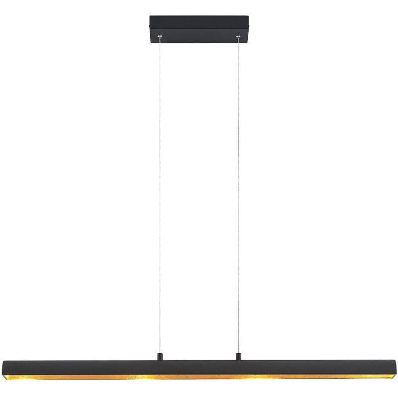 foto del prodotto led solvina in nero da metallo lindby
