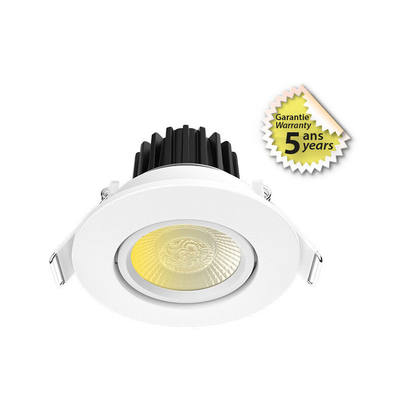foto del prodotto led spot ctc bbc inclinable 8w bianco 2700 300 4000k dimmerabile ip65 82mm