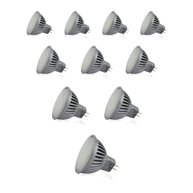 foto del prodotto led spot mr16 7w 60w illuminazione bianco hot 2700k lot de 10