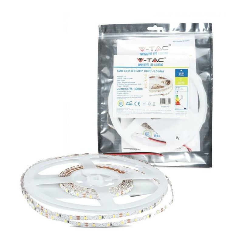 foto del prodotto led striscia 2835 60 led 12v ip20 4000k luce naturale