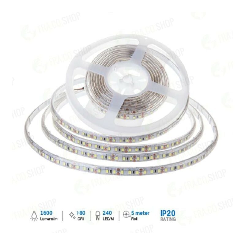 foto del prodotto led striscia samsung 2835 120 led 12v ip20 6000k luce fredda
