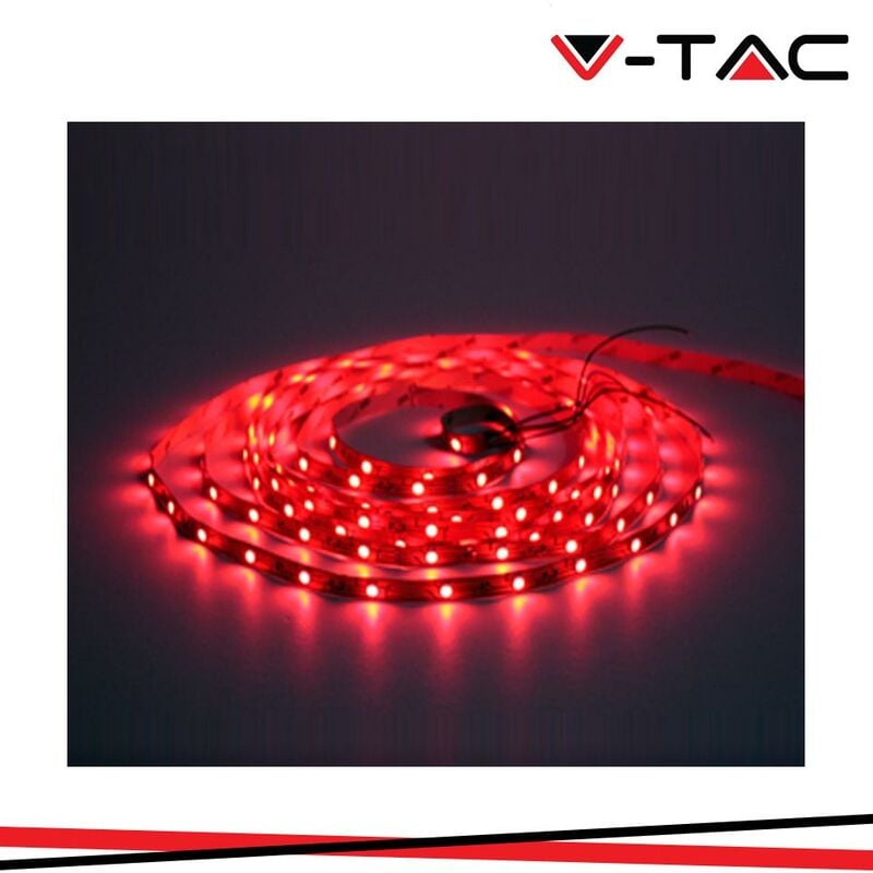 foto del prodotto led striscia smd3528 60 leds red ip65